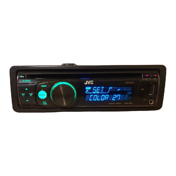 JVC KD-R512 Einbauanweisungen