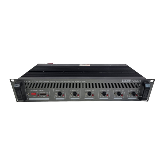 SGM P610D Bedienungsanleitung