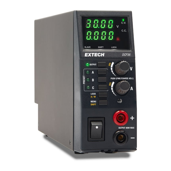 Extech DCP36 Bedienungsanleitung
