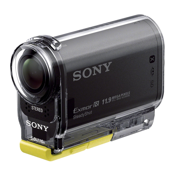 Sony HDR-AS20 Bedienungsanleitung