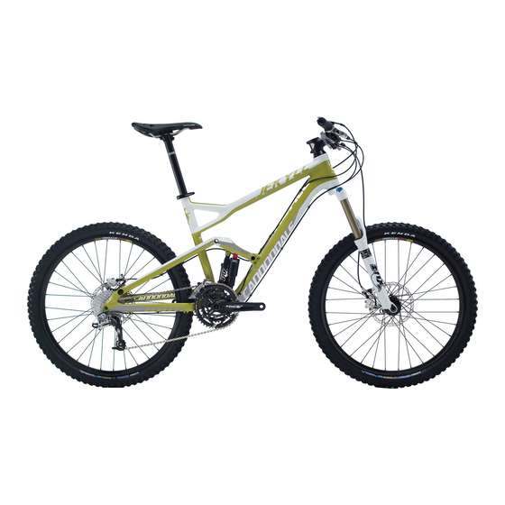 Cannondale JEKYLL 2011 Benutzerhandbuch