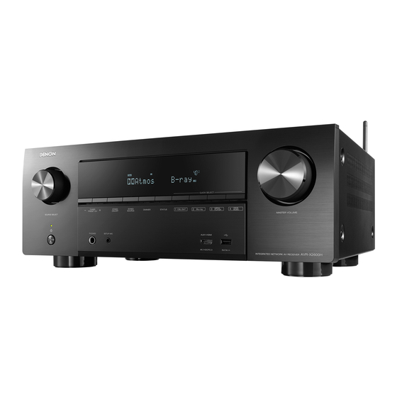 Denon AVR-X2600H series Kurzanleitung