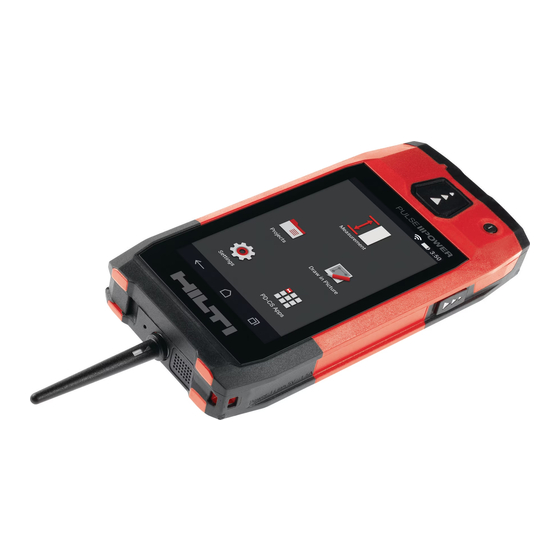 Hilti PD-CS Kurzanleitung