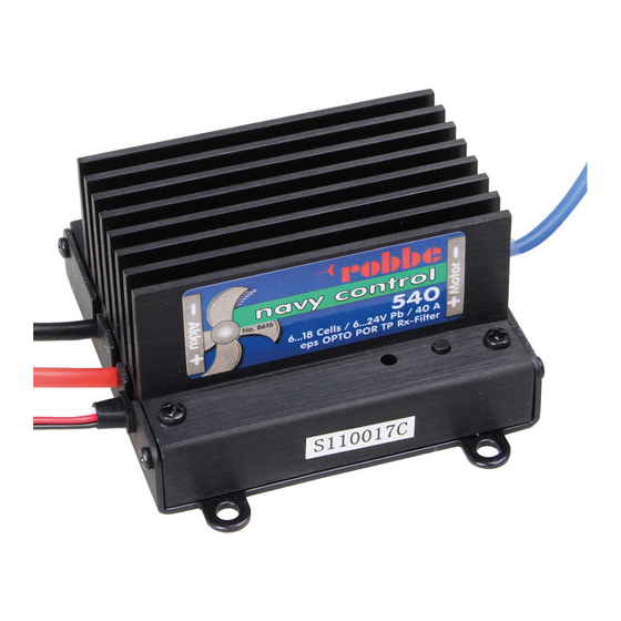 ROBBE navy control 540 R Bedienungsanleitung