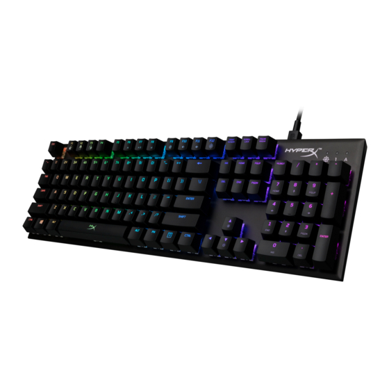 HyperX  Alloy FPS RGB Anleitungen