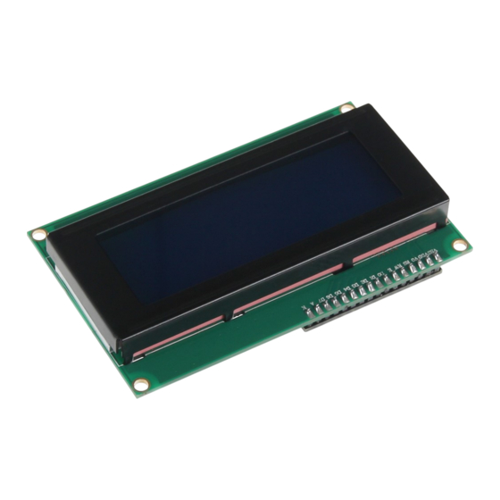 Joy-it I2C 20x4 2004 Anleitung