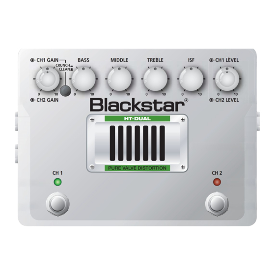 Blackstar HT-DUAL Bedienungsanleitung