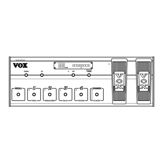Vox VC-12 Bedienungsanleitung