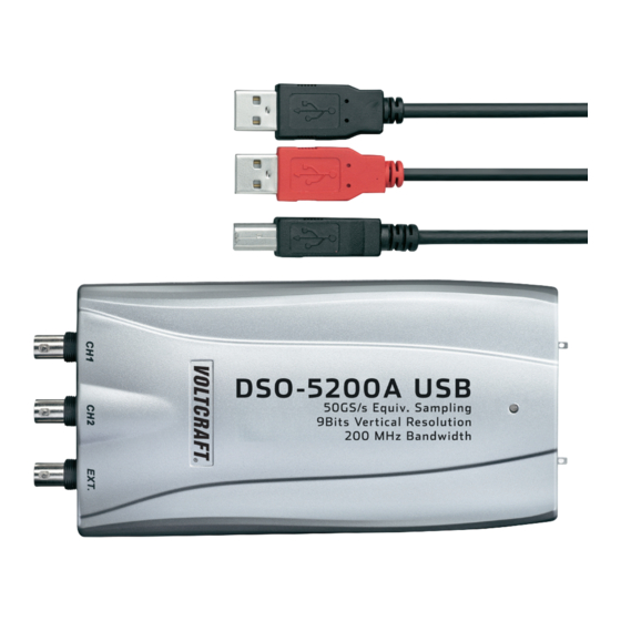 VOLTCRAFT DSO-5200A USB Wichtiger Hinweis