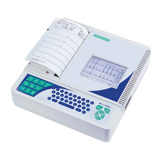 Cardioline ar2100view Bedienungsanleitung