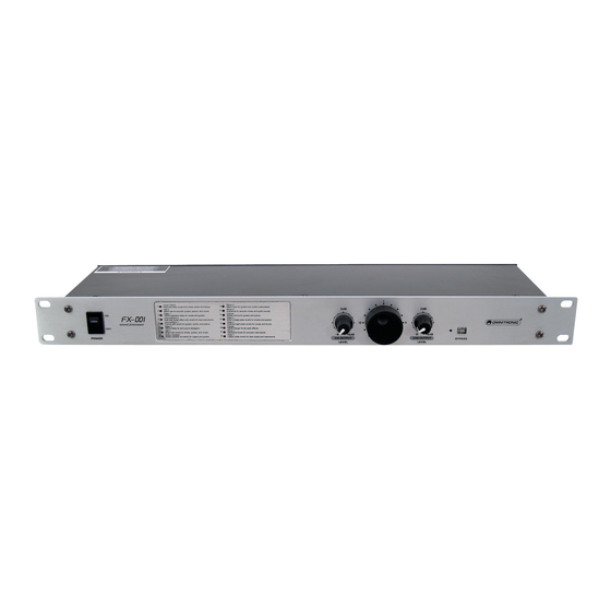Omnitronic FX-001 Bedienungsanleitung