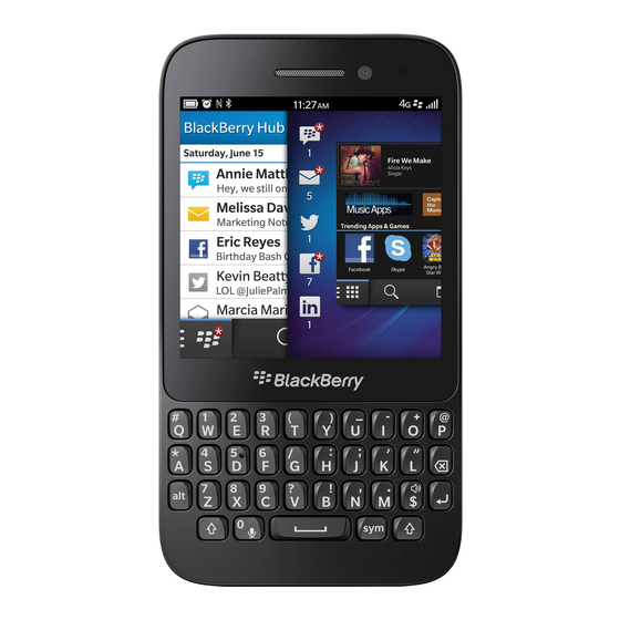 Blackberry Q5 SQR100-1 Benutzerhandbuch