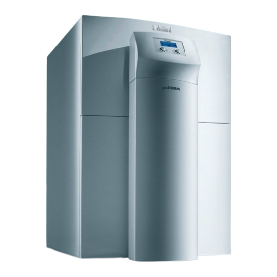 Vaillant geoTHERM Bedienungsanleitung