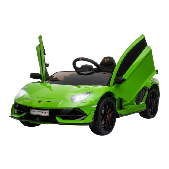 HOMCOM LAMBORGHINI AVENTADOR SVJ Nutzerhandbuch