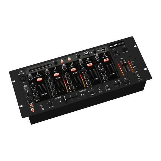 Behringer PRO MIXER NOX1010 Bedienungsanleitung