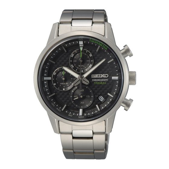 Seiko 8T67 Bedienungsanleitung
