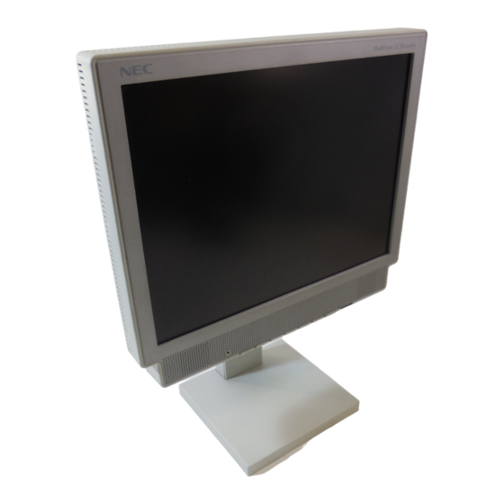NEC MultiSync LCD1560VM Bedienerhandbuch