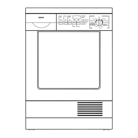 Bosch WTL 6400 Gebrauchs- Und Aufstellanleitung