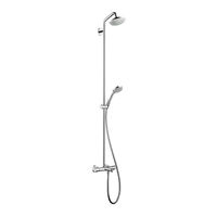 HANSGROHE Croma Showerpipe 27144000 Gebrauchsanleitung, Montageanleitung