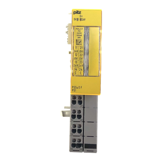 Pilz PSSu E F PS1 Bedienungsanleitung