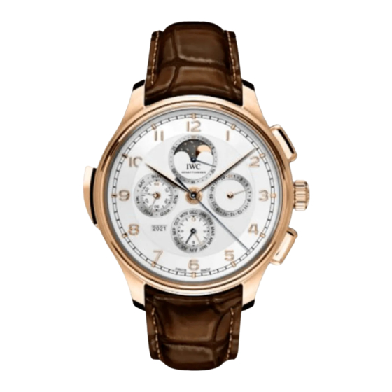 iwc Portugieser Grande Complication Bedienungsanleitung