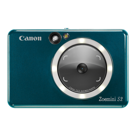Canon Zoemini S2 Benutzerhandbuch