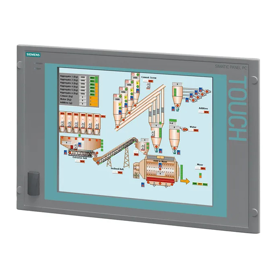 Siemens SIMATIC Panel PC 677B Handbücher