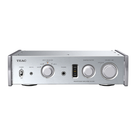 Teac ha-501 Bedienungsanleitung