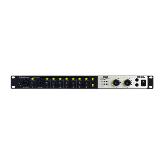 Steinberg MR816csx Anleitung