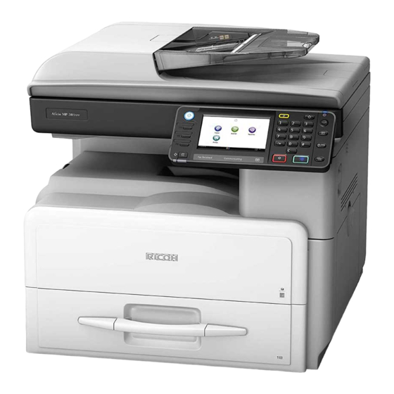 Ricoh Aficio MP 301SP Bedienungsanleitung