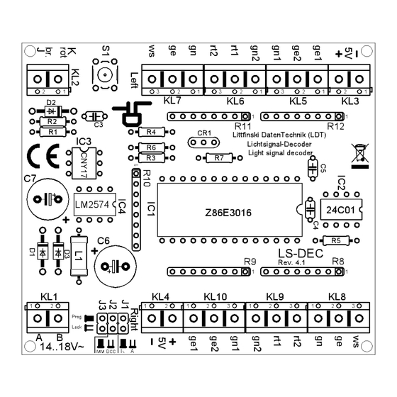 LDT LS-DEC-8x2-F Bedienungsanleitung
