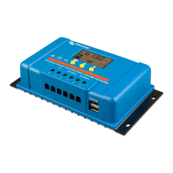 Victron energy BlueSolar PWM DUO-LCD-USB Handbuch