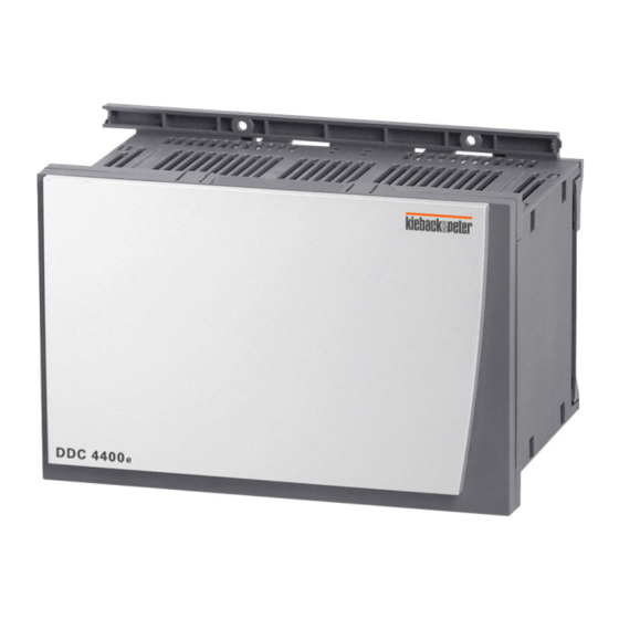 Kieback&Peter DDC4400e Produktbeschreibung