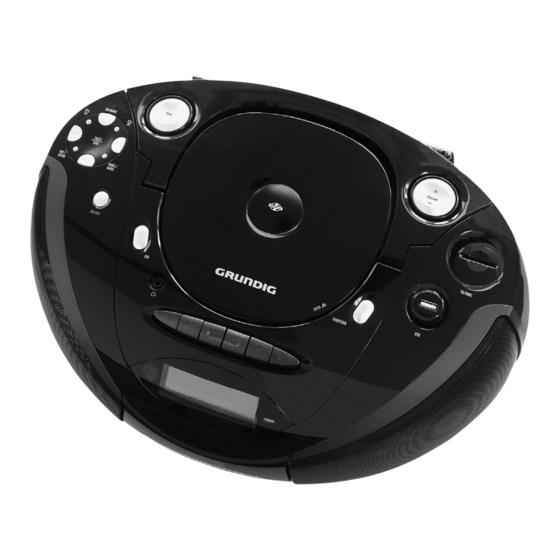 Grundig RRCD 3720 DEC Bedienungsanleitung