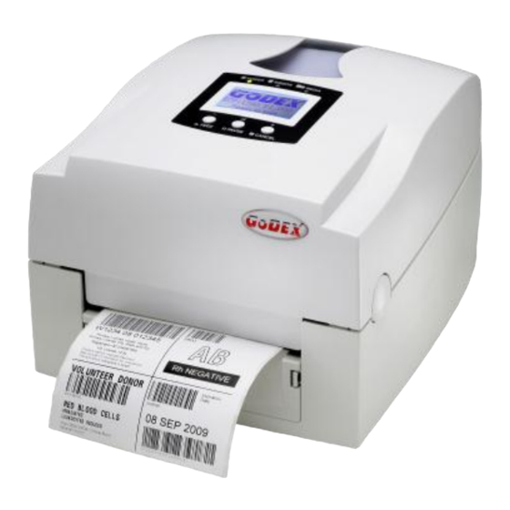Godex EZPi1000 Serie Benutzerhandbuch