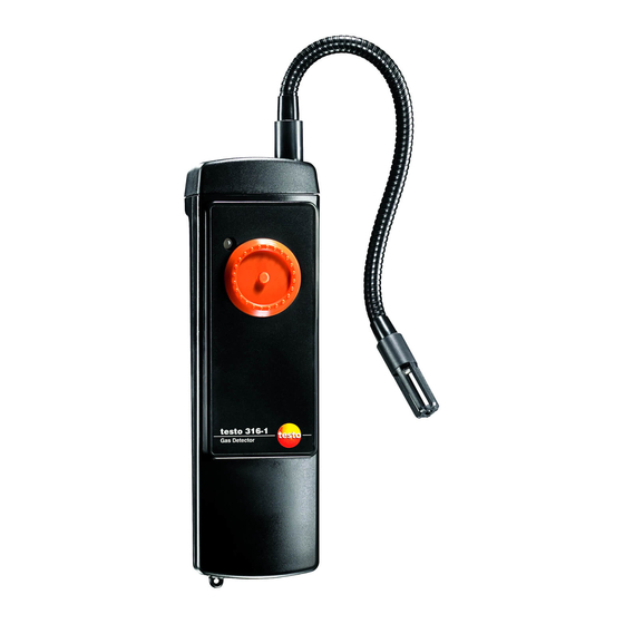 testo 316-1 Bedienungsanleitung