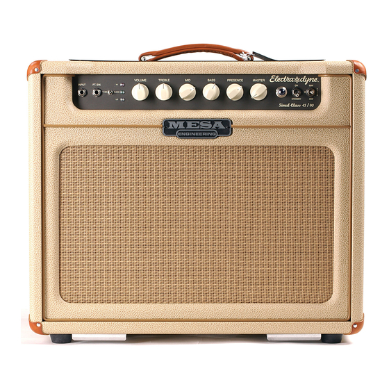 Mesa/Boogie Electra dyne Bedienungsanleitung