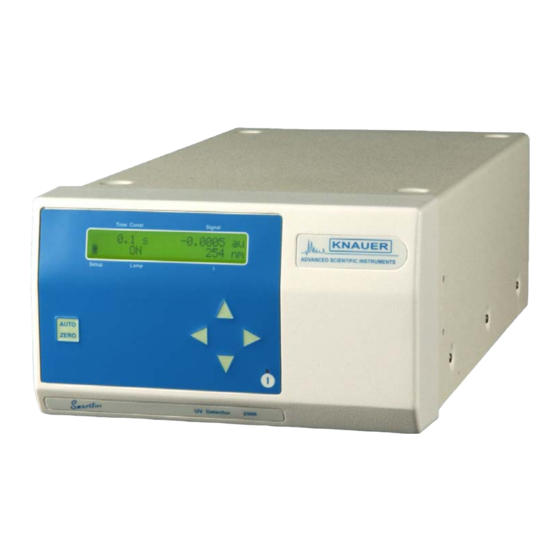 Knauer Smartlibe UV Detector 2500 Handbuch