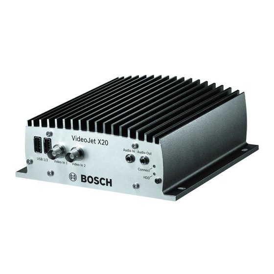 Bosch VideoJet X20 Bedienungsanleitung