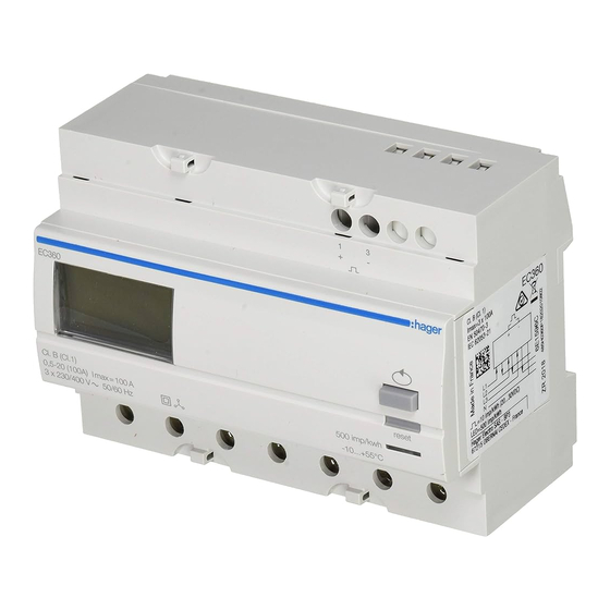 hager EC362 Bedienungsanleitung