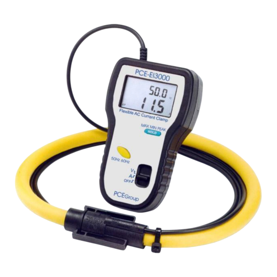 PCE Instruments EI 3000 Bedienungsanleitung