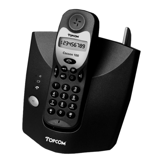 Topcom cocoon 100 plus Bedienungsanleitung