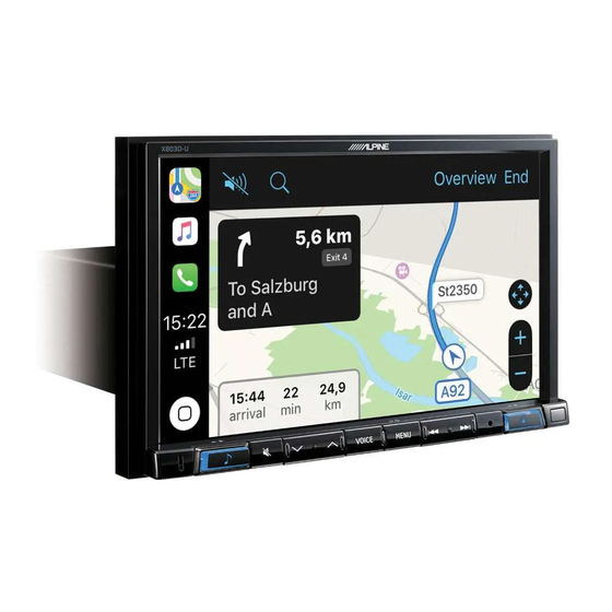 Alpine X803D-U Kurzanleitung