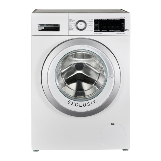 Bosch WAX32M92 Gebrauchs- Und Montageanleitung