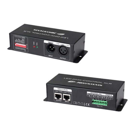 JB Systems LED DMX-CONTROL XLR Bedienungsanleitung
