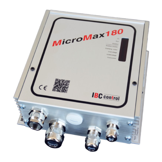 IBC control MicroMax180 Handbuch