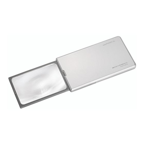 Eschenbach easyPOCKET XL Bedienungsanleitung