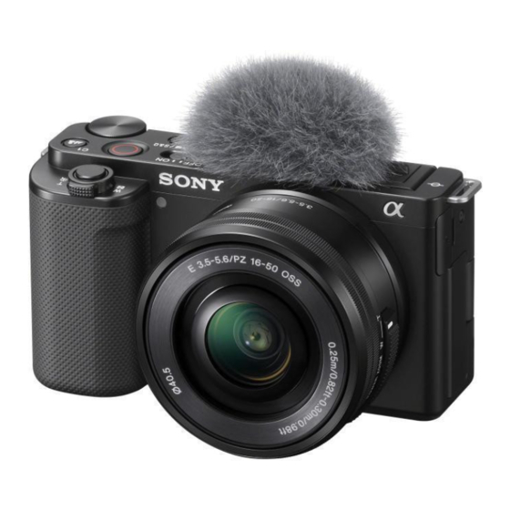 Sony ZV-E10 Hilfe