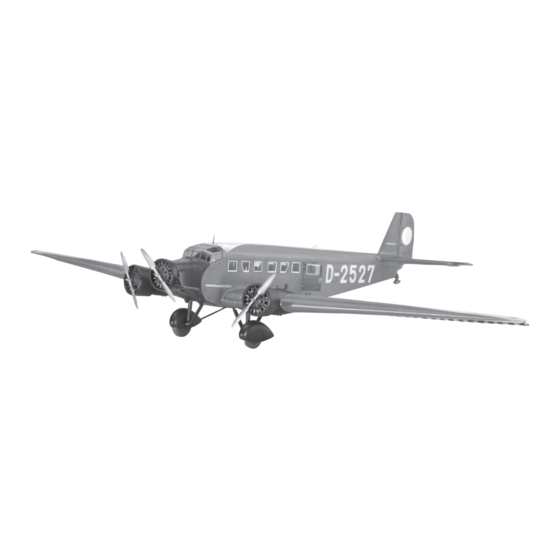 REVELL Junkers Ju 52/3m civil version Montageanleitung