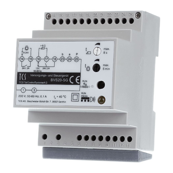 TCS BVS20 Produktinformation